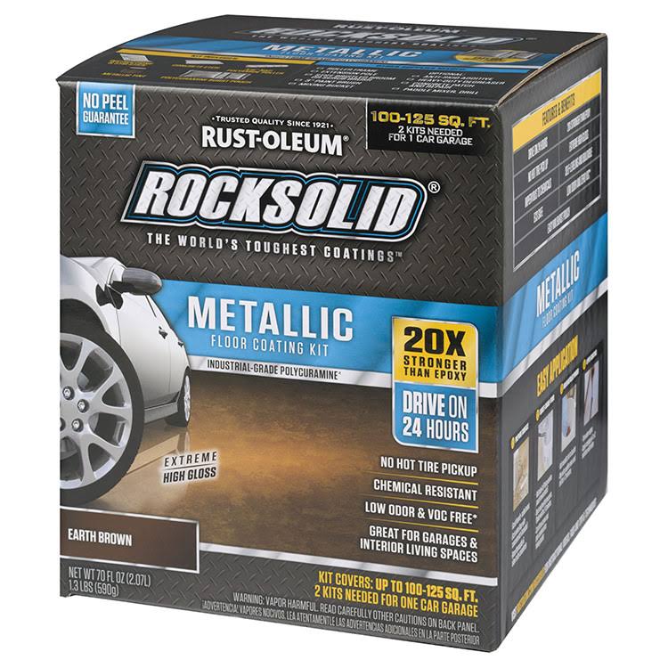 Earth Brown 70oz Polycuramine Metallic Floor Coating Kit J5487