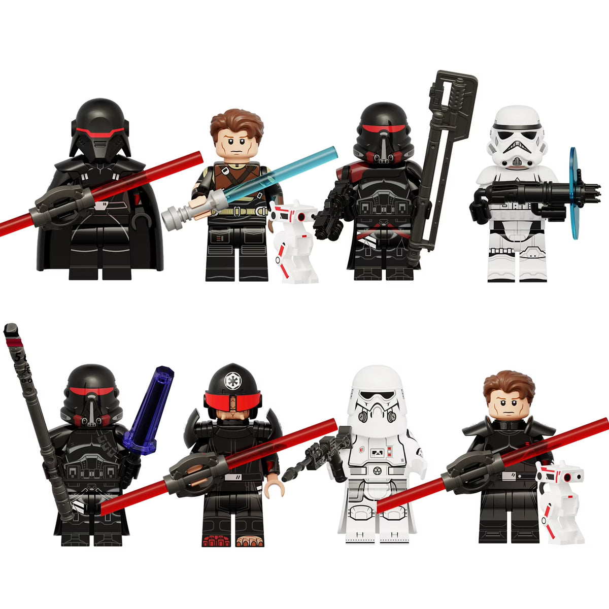 8 Pcs Clone Wars Action Figures Building Blocks Toys Sets R958