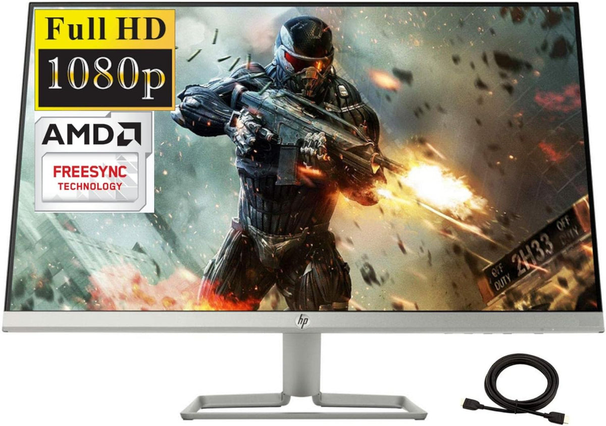 24 Widescreen IPS LED FHD 1080P Anti-Glare Monitor, 5 ms Response Time, FreeSync, HDMI VGA I196
