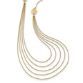 14 Karat Yellow Gold Five Strand Necklace T498
