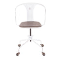 Industrial Task Chair, Espresso/Vintage White H278