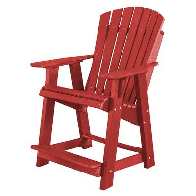 Cardinal Red Plastic Adirondack Chair U609213