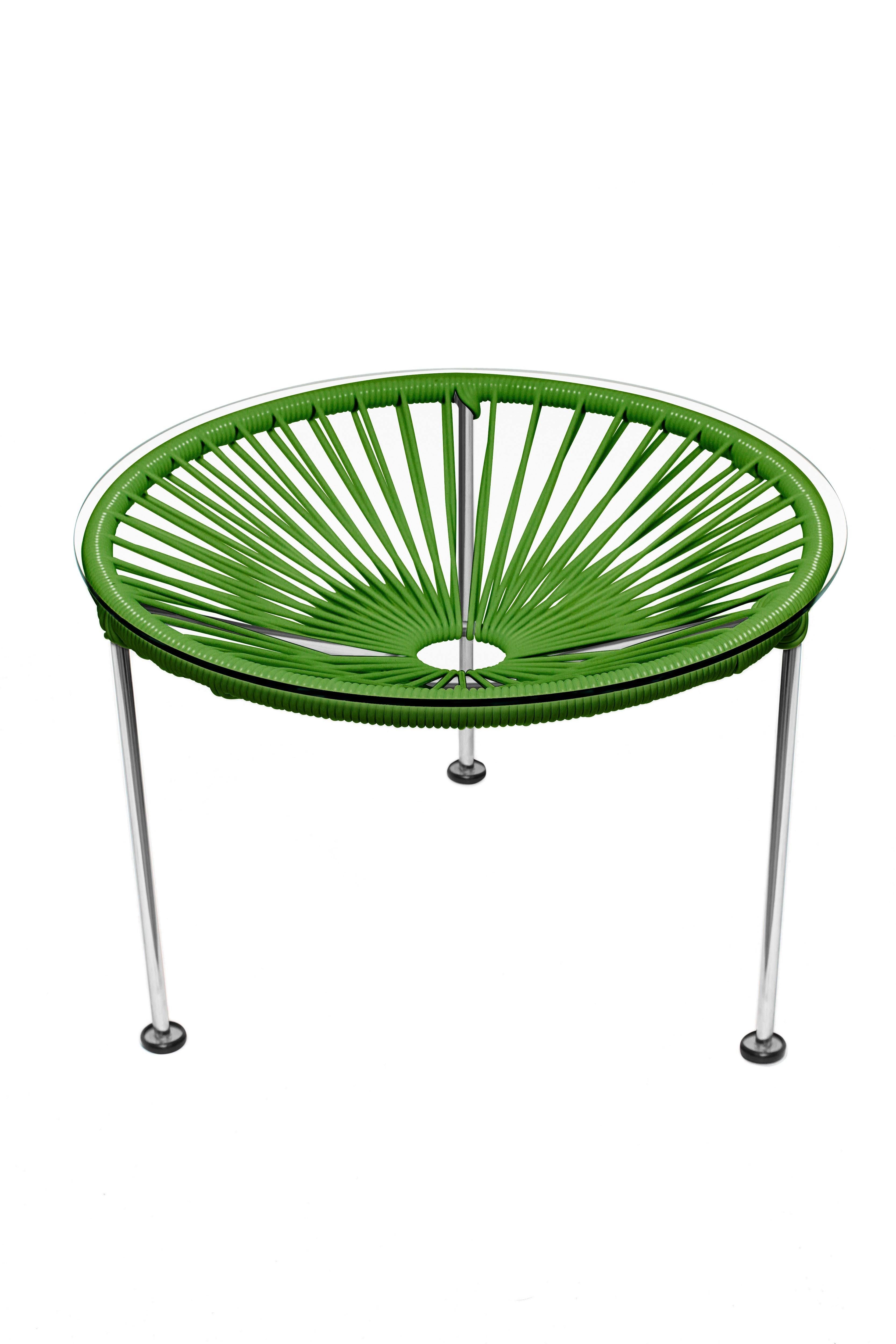 Cactus Weave Table on Chrome Frame O7353