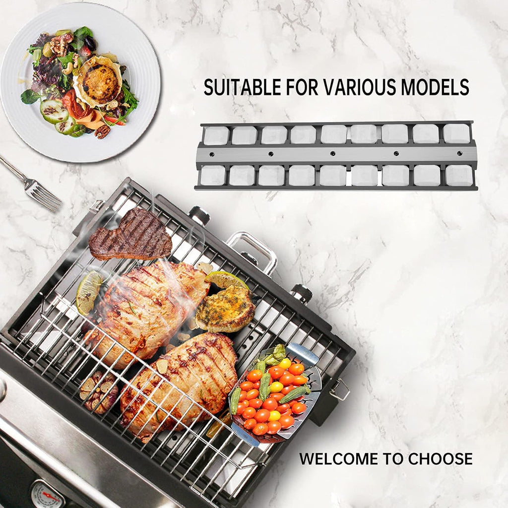 BBQ Grill Briquette Tray Heat Plates Burner Covers, Pack of 2 X2500