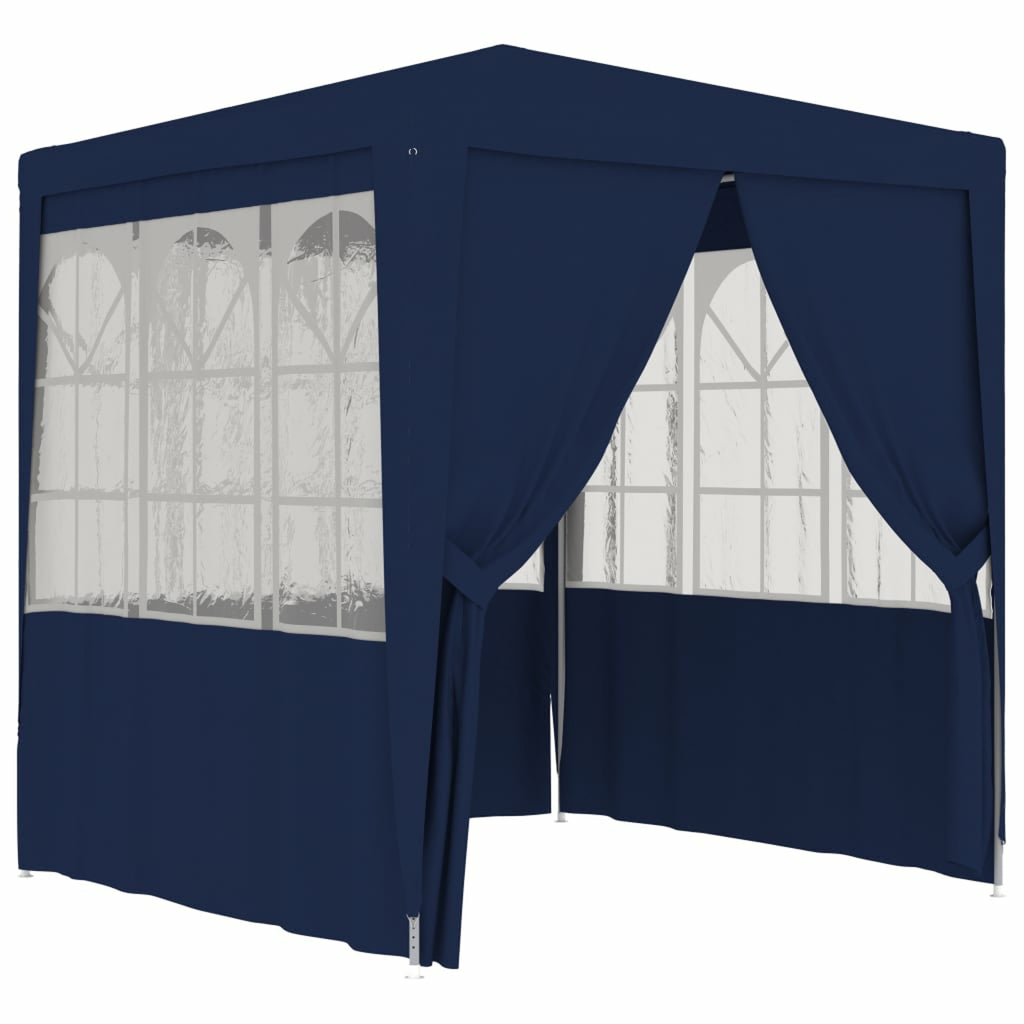 6.6'x6.6' Blue Party Tent with Side Walls E154976