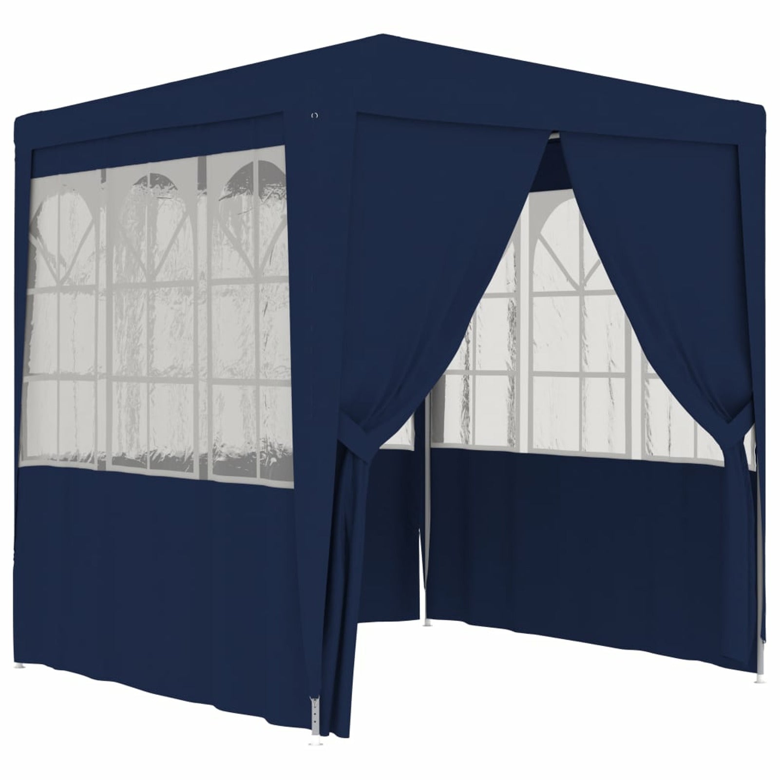 6.6'x6.6' Blue Party Tent with Side Walls E154976