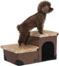 Gray Linen Foldable Pet Steps N57886