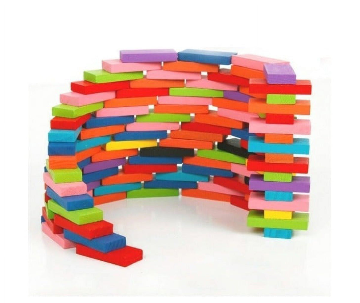 Wood Dominoes Tiles Building Blocks I4255