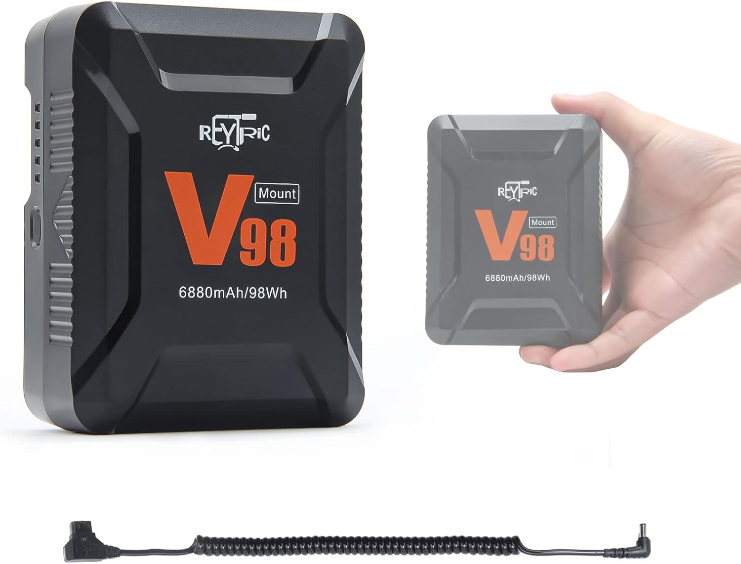 Mini V Mount Battery 98Wh 15A Draw with D-tap to DC Power Cable R215870