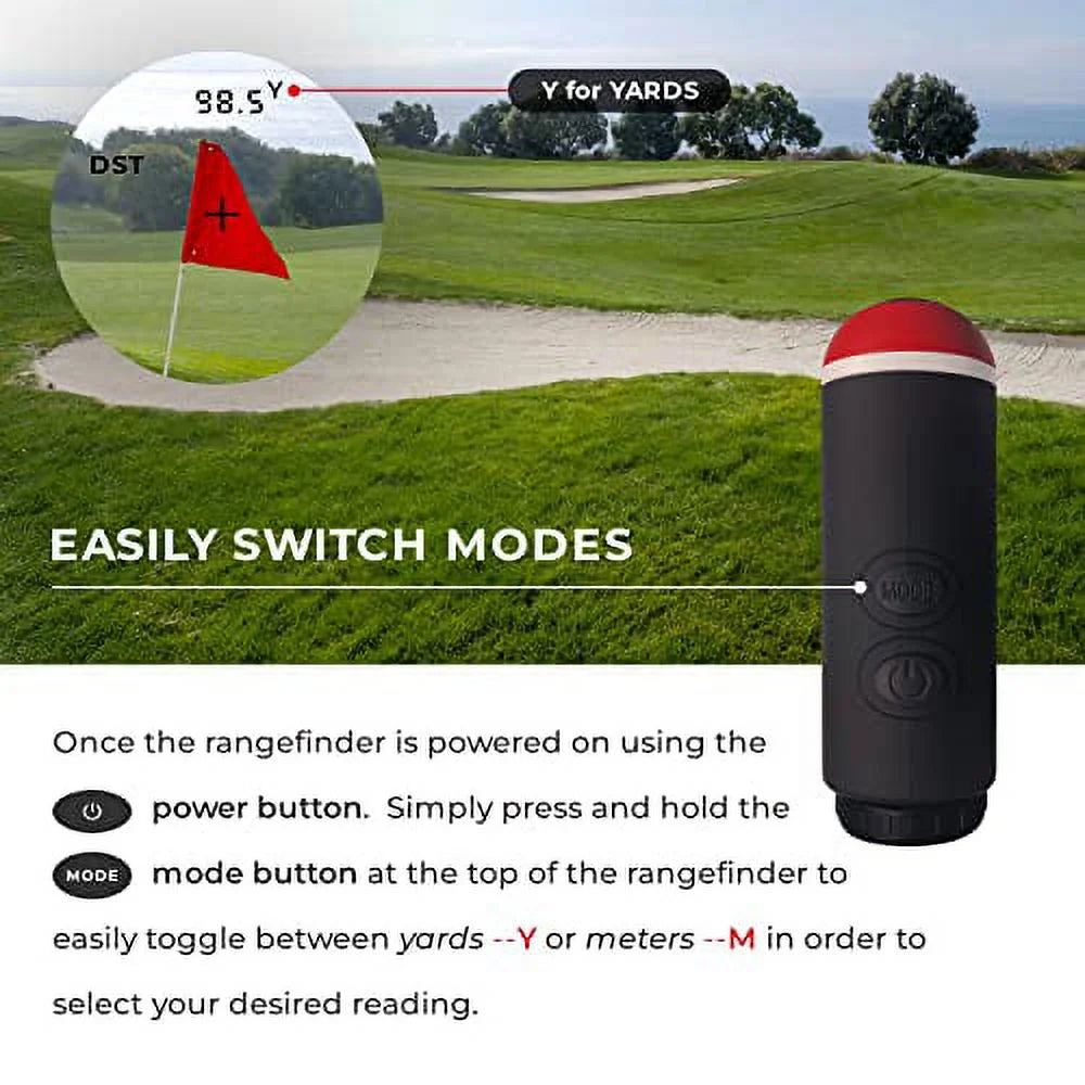 Golf Rangefinder with Slope, 1000 Yard Range, 6X Magnification N86638