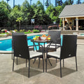 Outdoor Wicker Rattan Dining Set 4 Pieces K6780