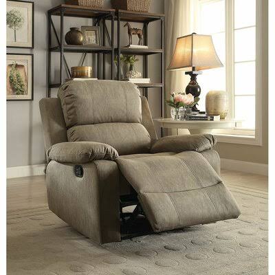 Taupe Fabric Manual Standard Recliner I944008
