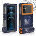 Waterproof Protective Case for Phones Up to 6.9 Inch with Lanyard J598426
