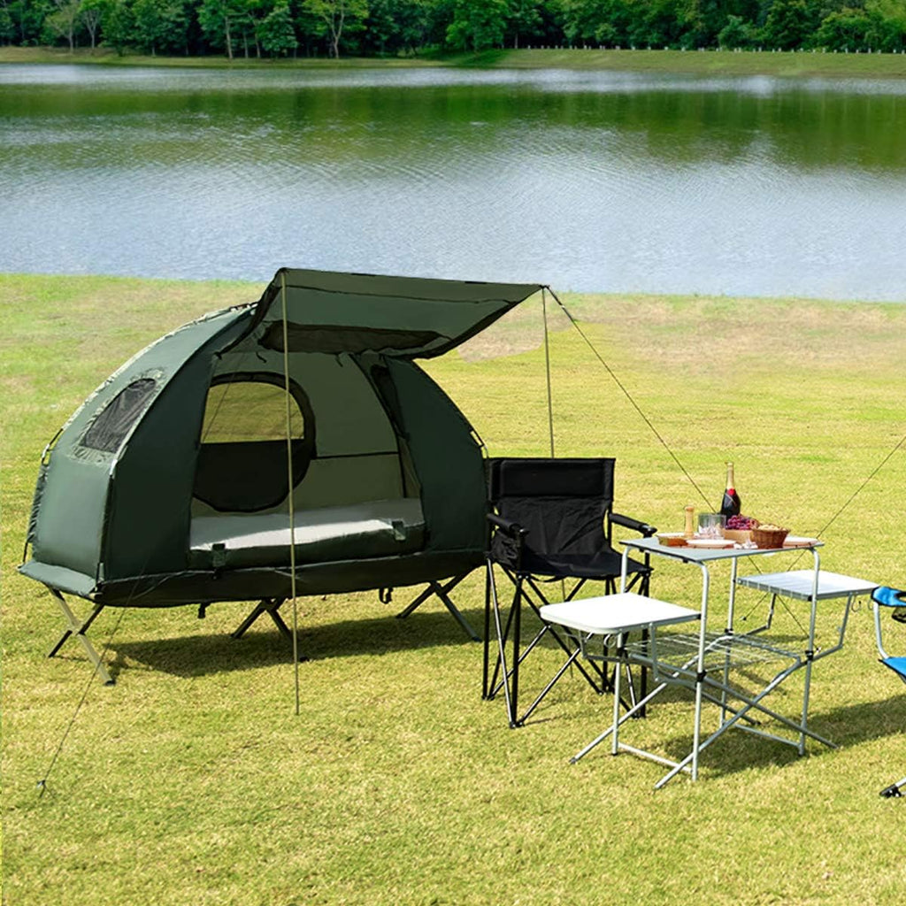 2-Person Waterproof Camping Tent Cot with Carry Bag Z707999