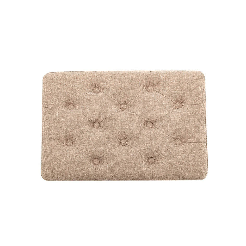 Tufted Storage Ottoman with Hinged Lid Z24990