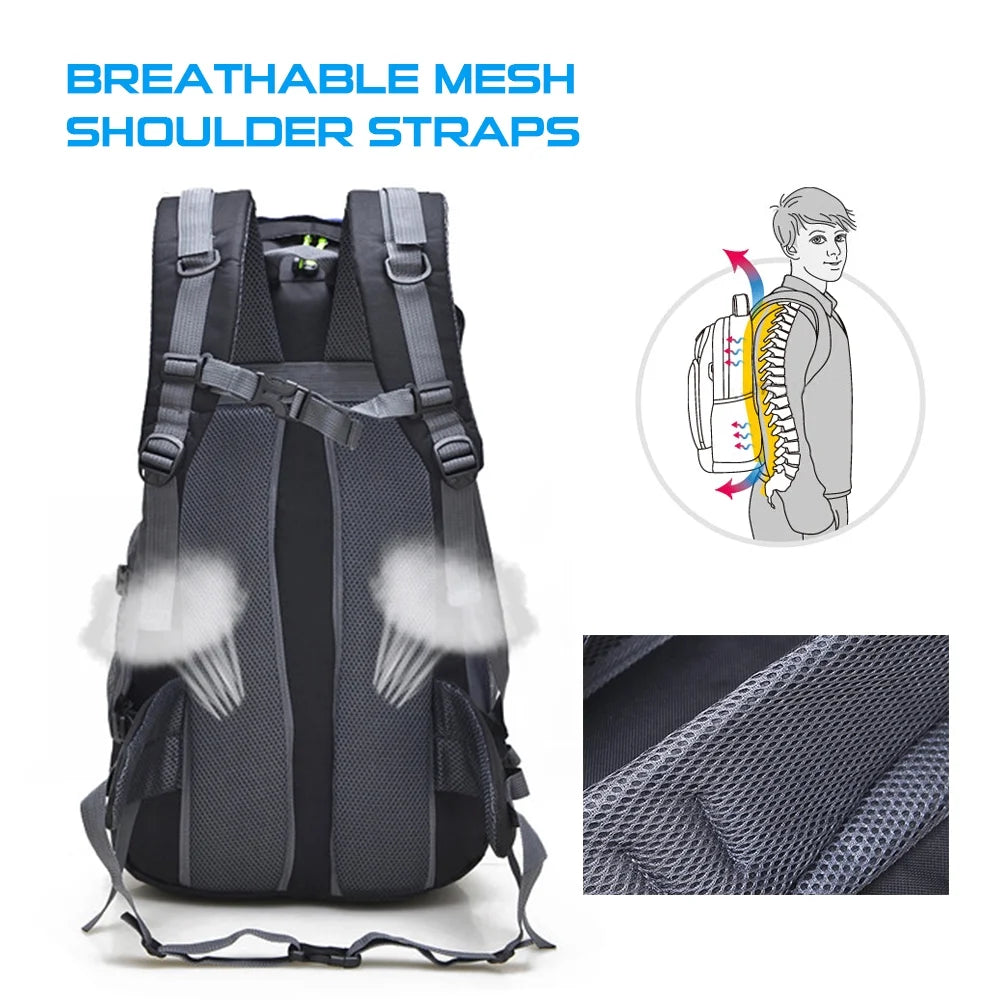 50L Water Resistant Hiking Backpack F561