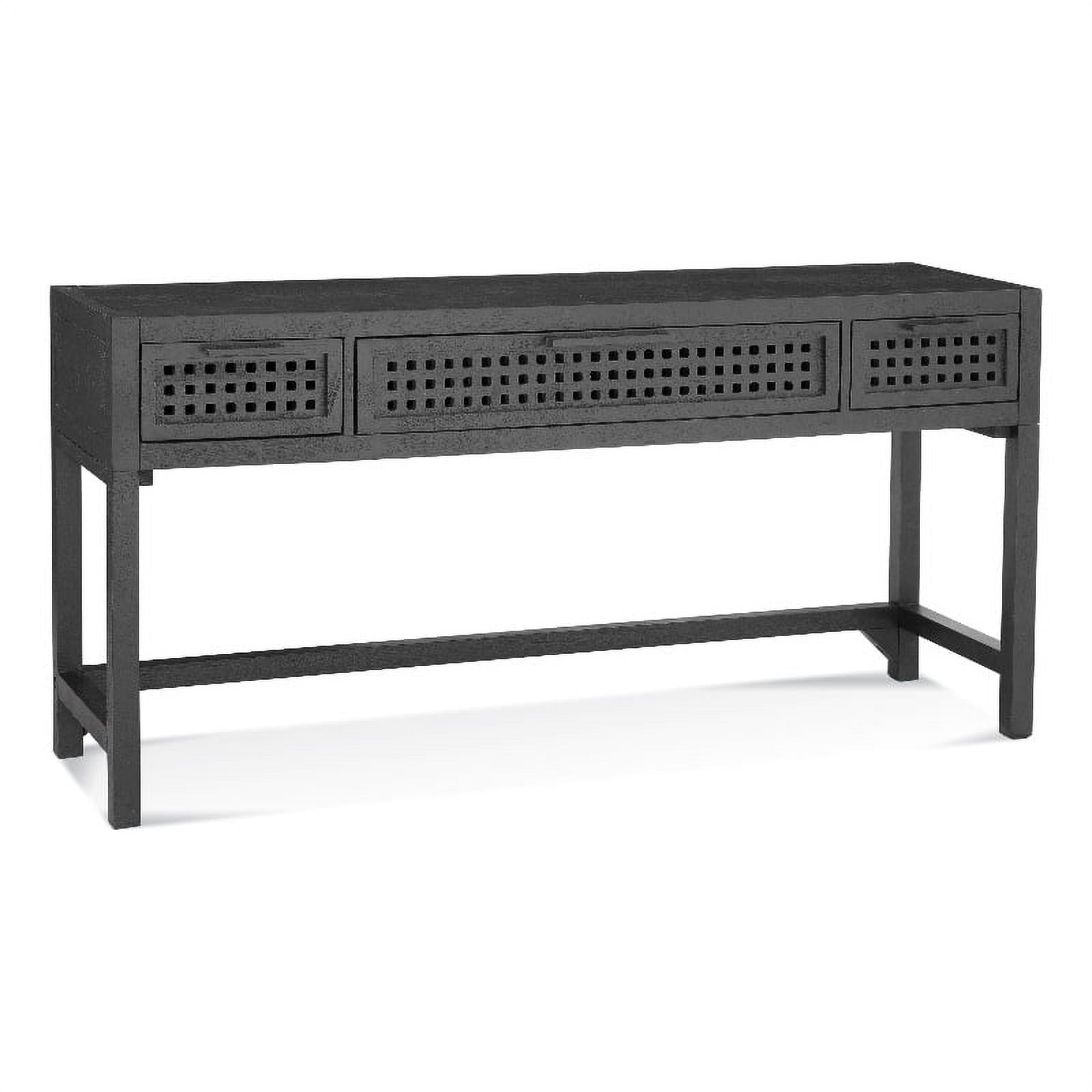 Black Wood Console Table G340