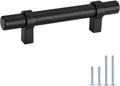 Black 3in Hole Center Solid Cabinet Pulls 10 Pack L876244