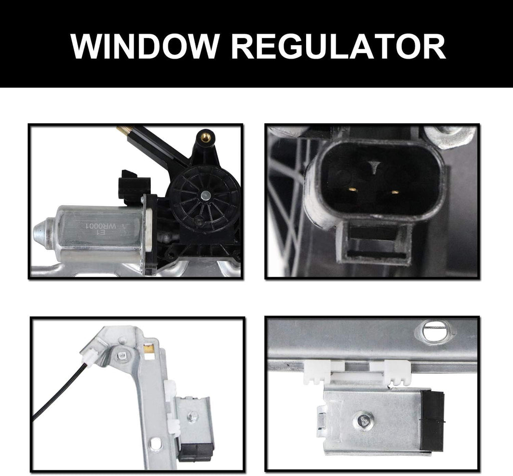 Front Left Driver Side Power Window Regulator with Motor Pack of 2 G70449