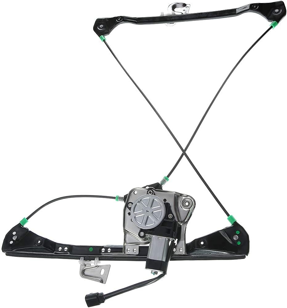 Power Window Regulator with Motor Compatible with Oldsmobile Alero Pontiac Grand Am 1999-2005 Coupe 2-Door Front Right Passenger Side Pack of 2 H486049