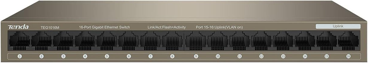 16 Port Gigabit Unmanaged Ethernet Network Switch, Pack of 2 G8350