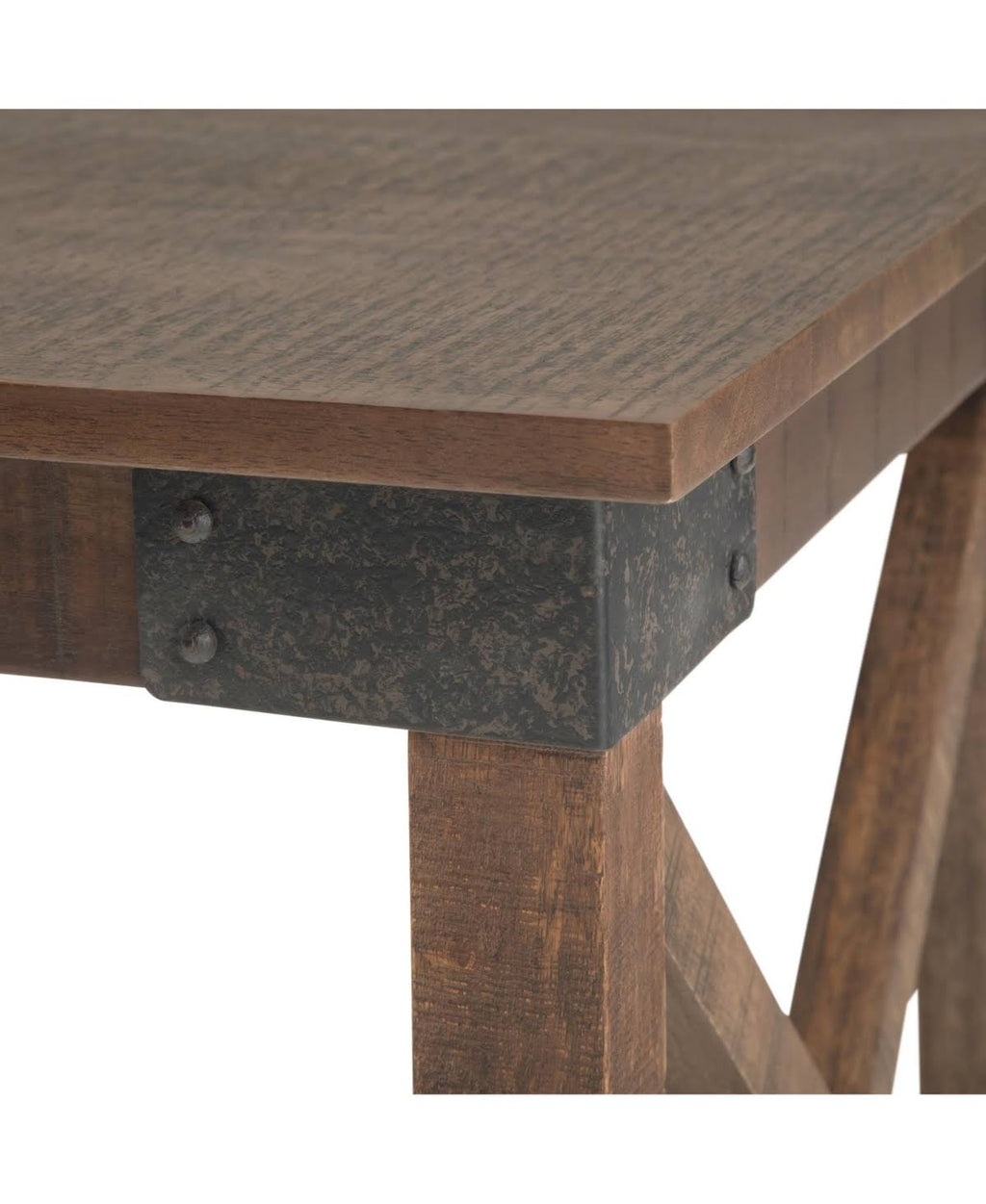 Distressed Brown End Table X819938