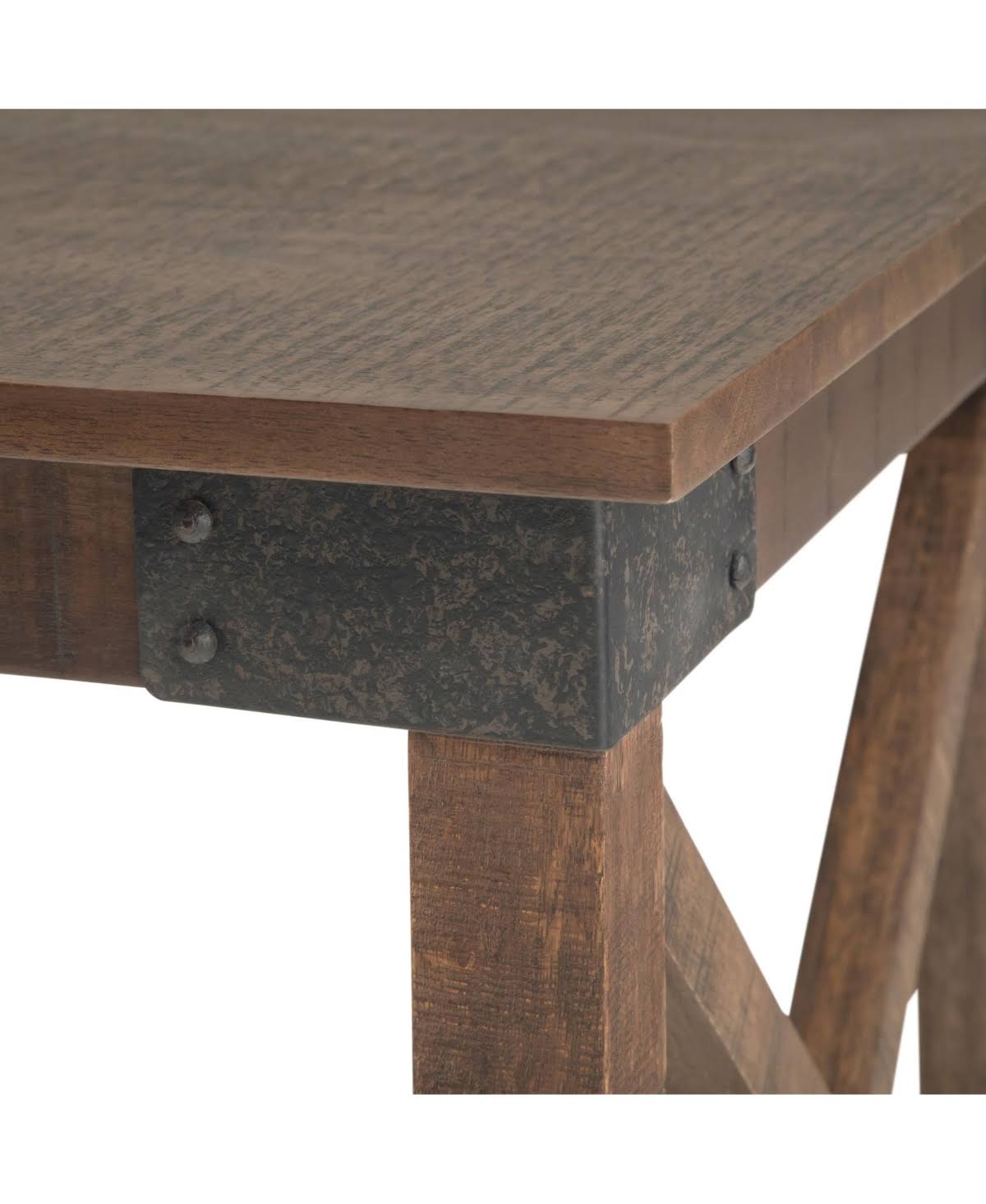 Distressed Brown End Table X819938