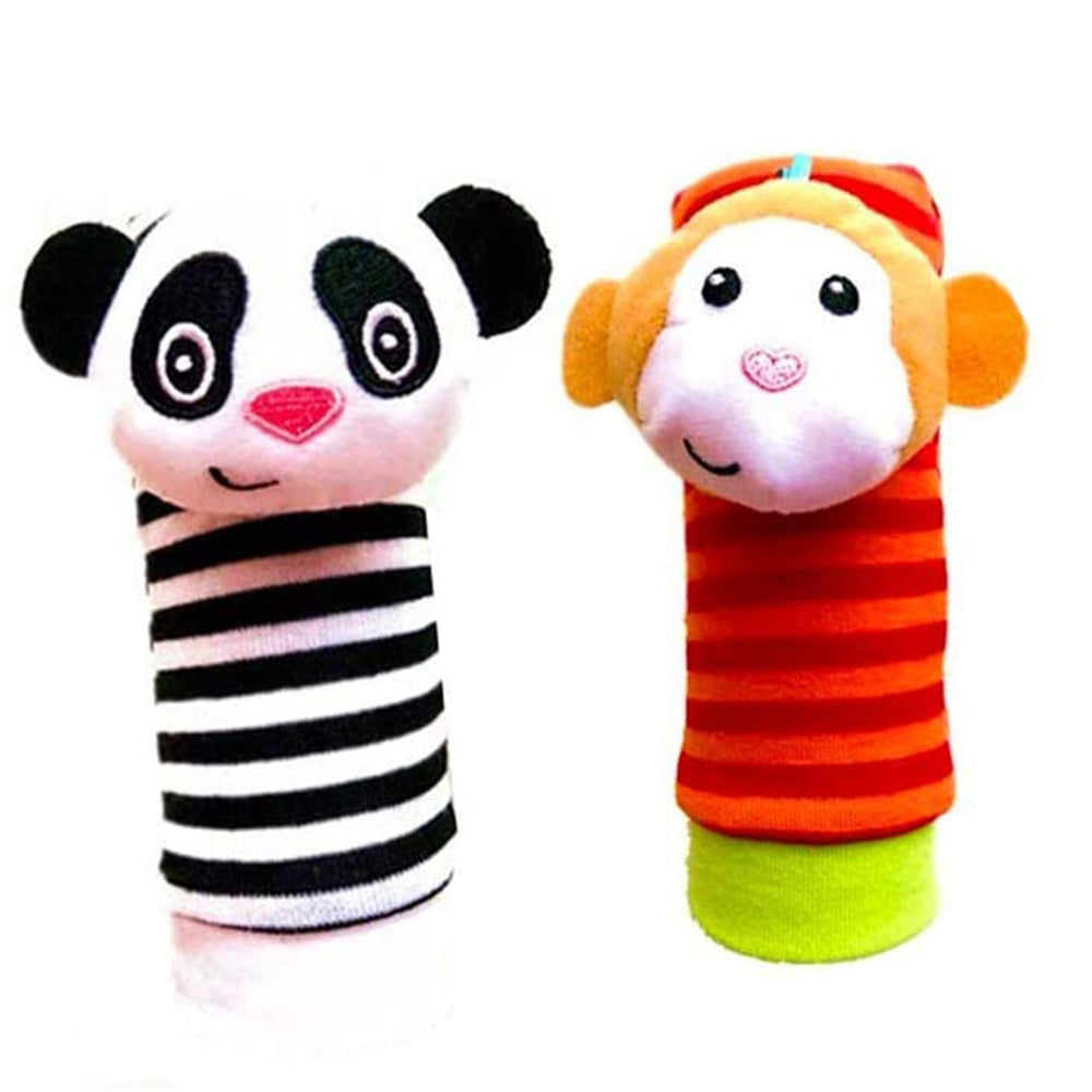Baby Socks Toys Wrist Rattle and Foot Finder Developmental Early Educational Toys Set (4 PCS) P60586