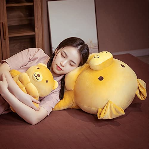 Cartoon Muscle Bear Plush Teddy Bear Large Doll, 27.5 inch O2596