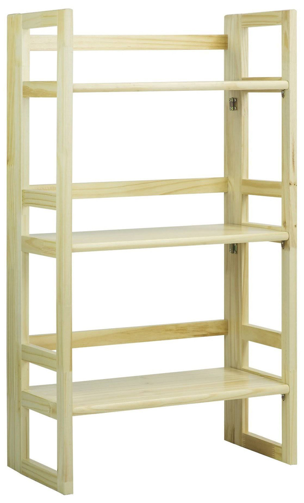 3-Shelf Folding Bookcase, Natural N10882