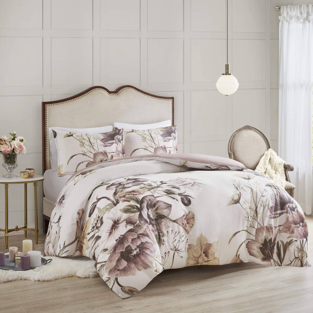 3 Piece Cotton Printed Duvet Cover Set King H849603