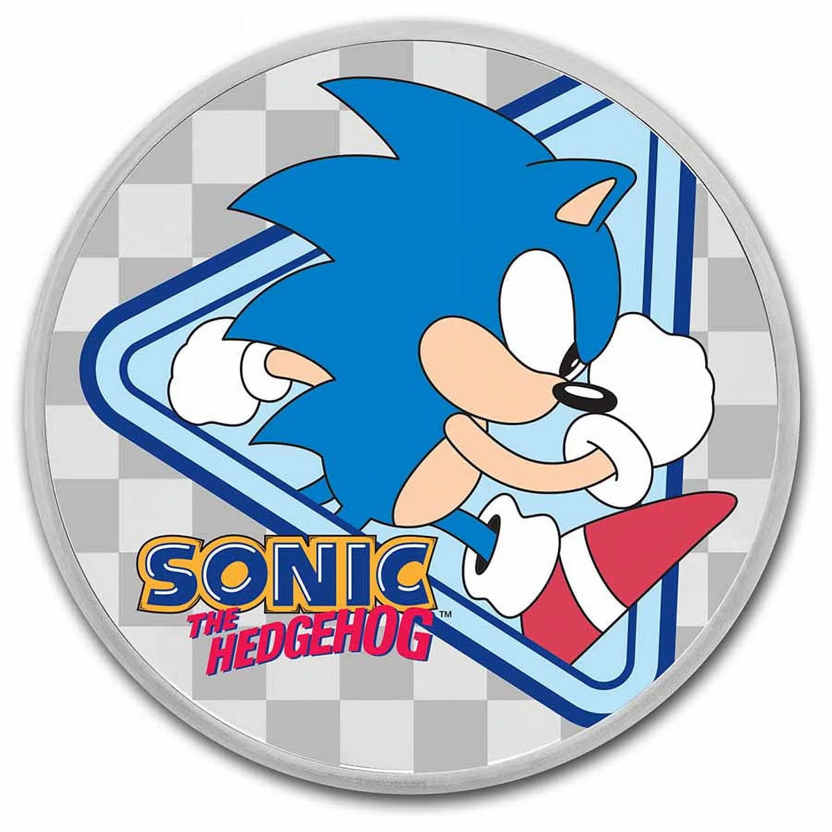 1 oz Silver Sonic Colorized Coin U775