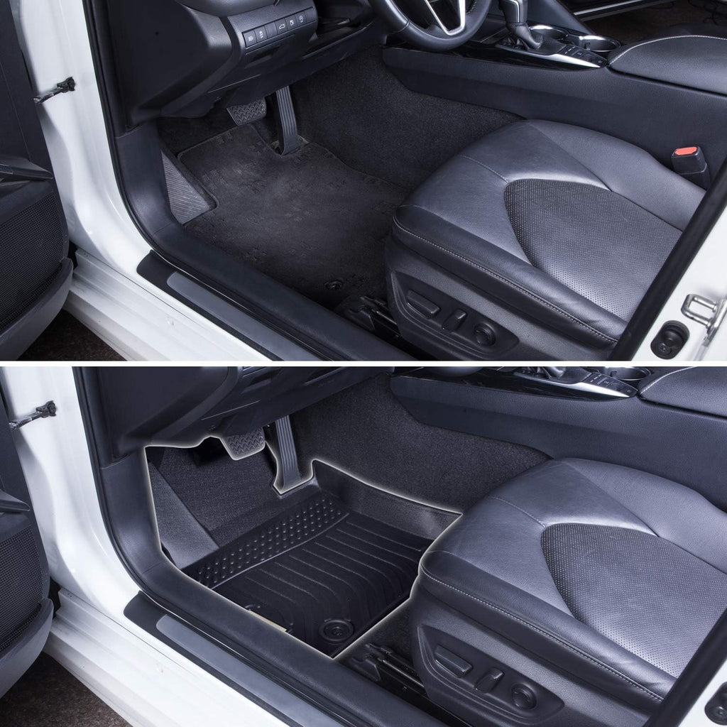 Black Heavy Duty All Weather Floor Mats for Toyota Corolla 2014-2019 Front and Rear Car Carpet M61518