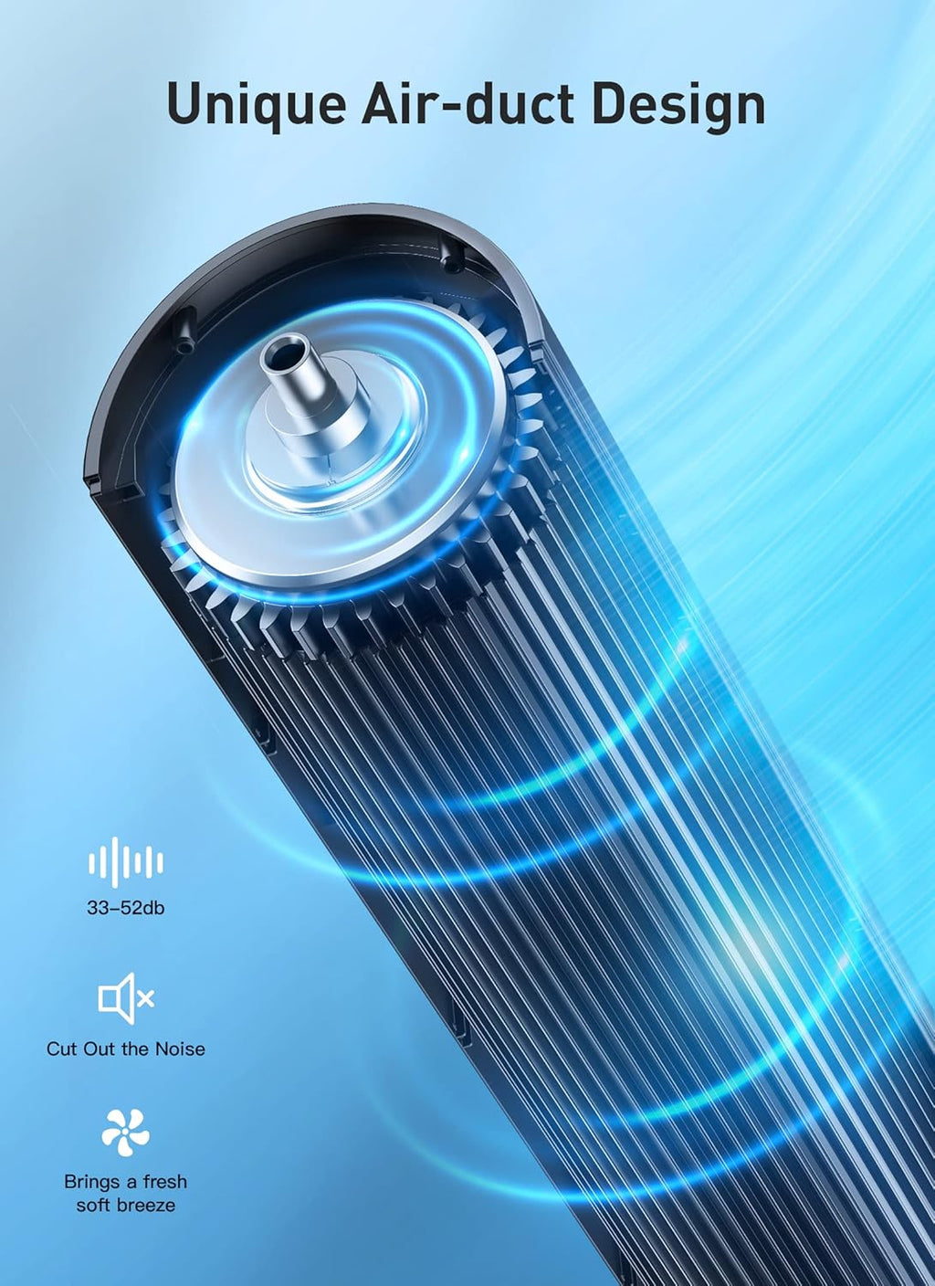 Black Pack of 2 Bladeless Tower Fan Z35710