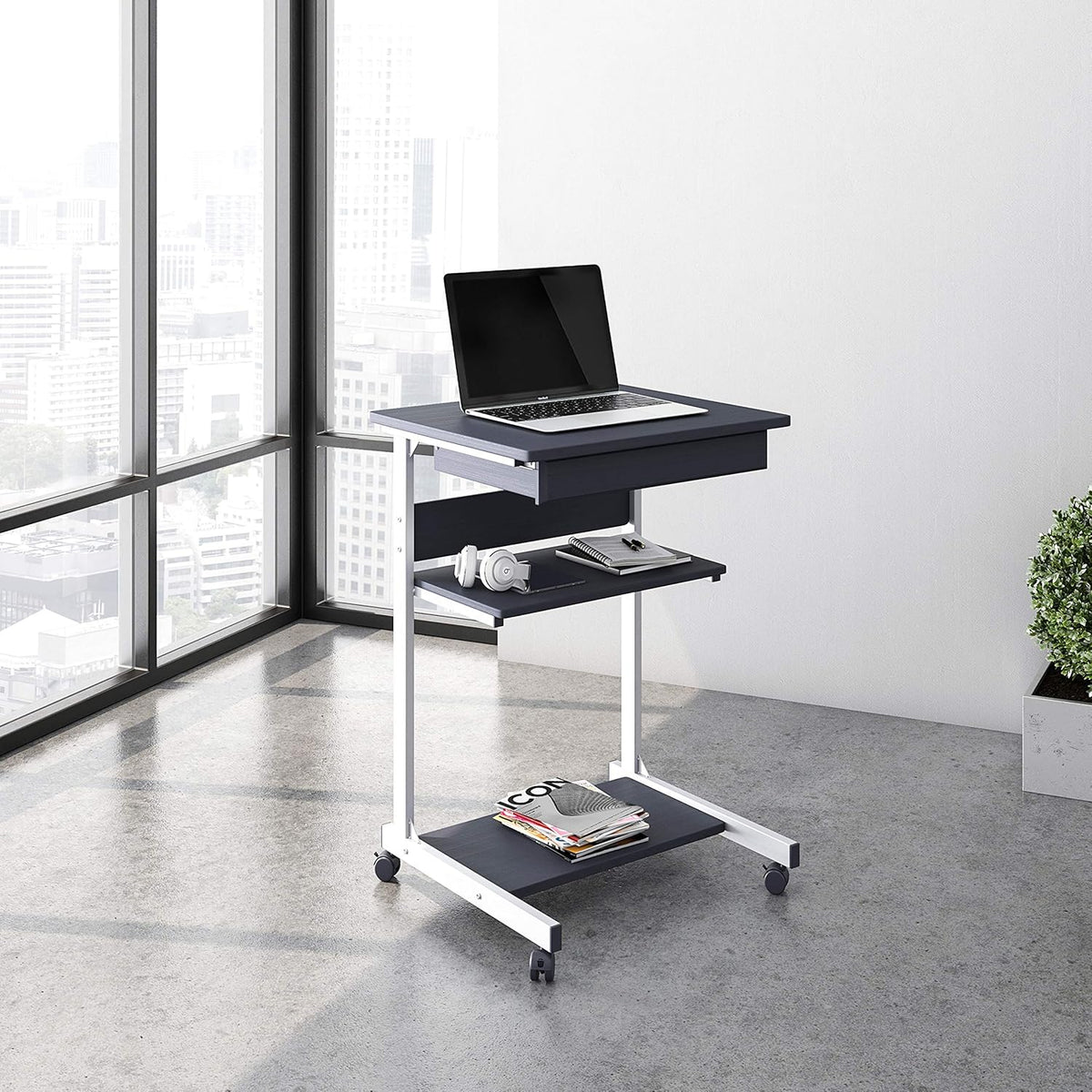 Graphite Metal Laptop Desk G6735