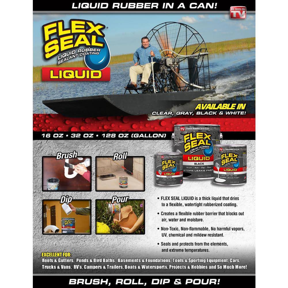 Black 128 fl oz Liquid Rubber Sealant Coating I442