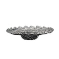 Smoke Gray Decorative Round Glass Plate Z73668