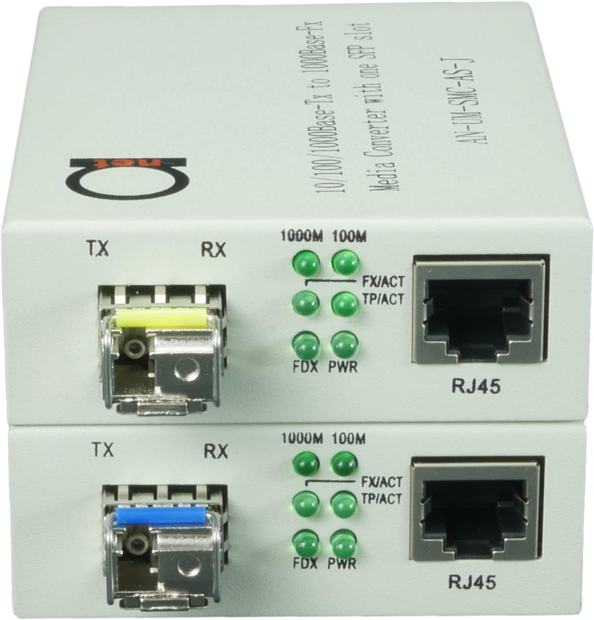 Single Mode LC WDM Single Fiber Bi-Di Gigabit Media Converter 20km to UTP Cat5e Cat6 10/100/1000 RJ-45 - 1 Pair Z608014