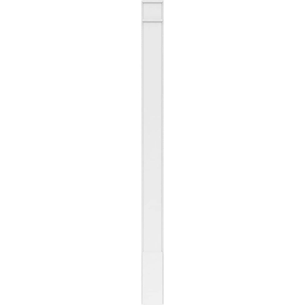 Plain PVC Pilaster with Decorative Capital & Base (Pair) Y6955