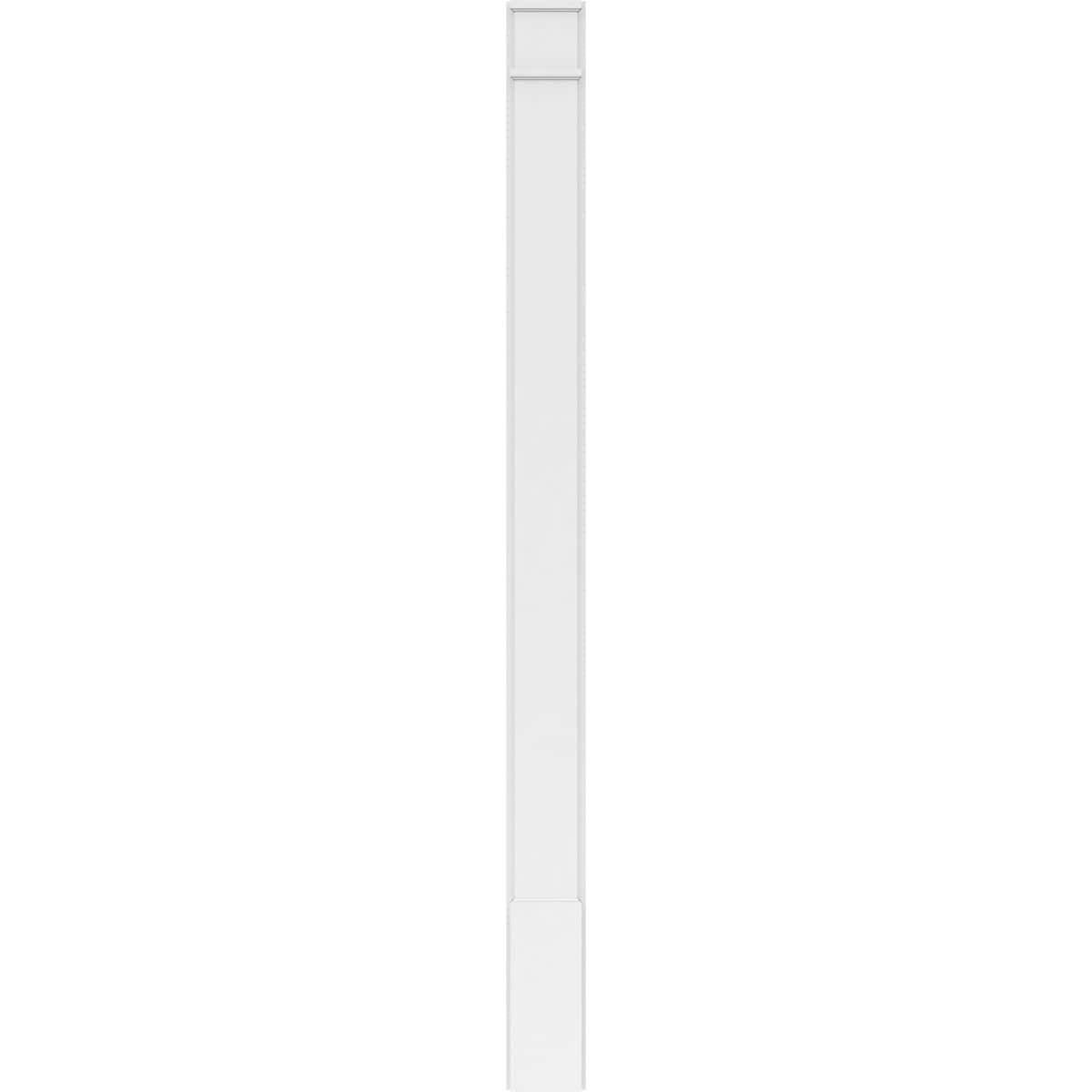 Plain PVC Pilaster with Decorative Capital & Base (Pair) Y6955