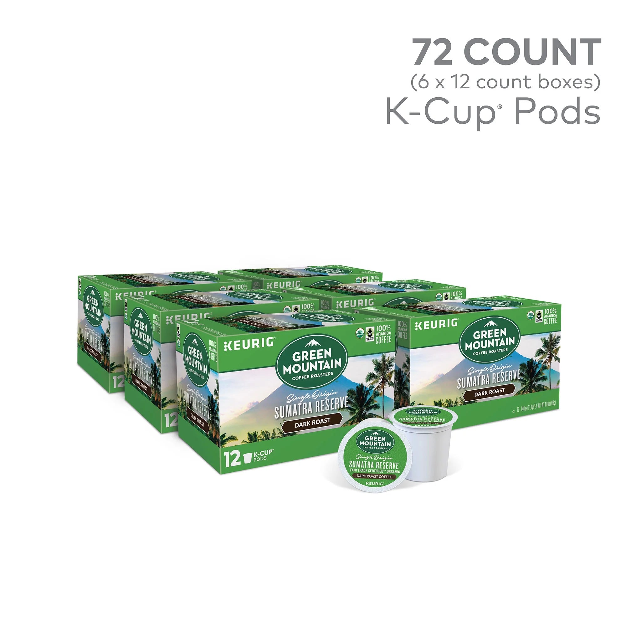 72 Count Dark Roast Coffee K-Cup Pods M509