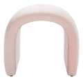 Light Pink Velvet Ottoman V2392
