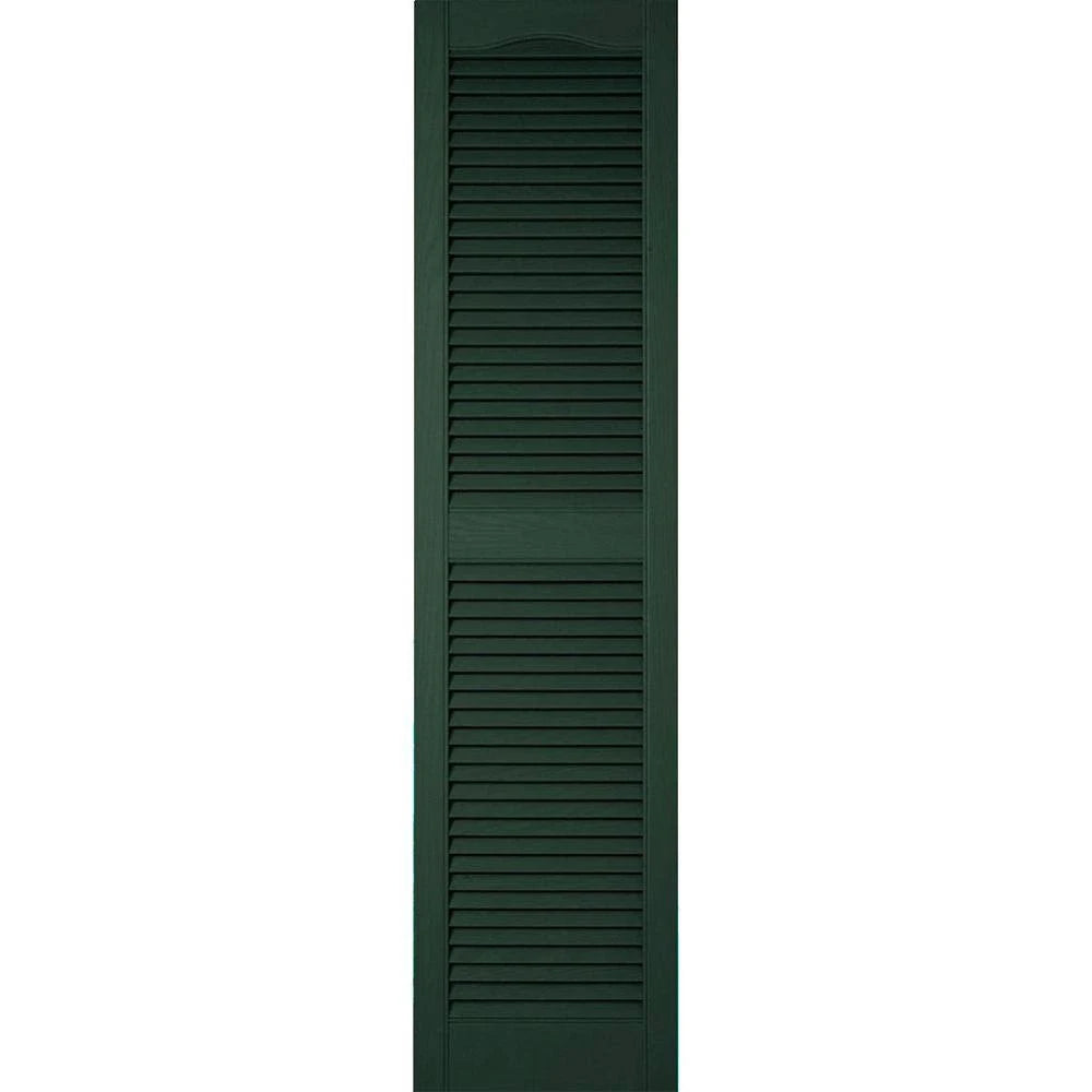 14 1/2 inch x 89 inch Vinyl Open Louver Shutters J8395