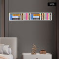 White Metal Wall Mount CD DVD Storage Rack U353