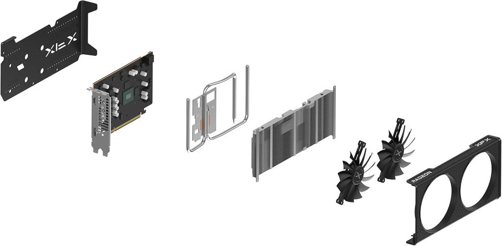 Black Gaming Graphics Card with 4GB GDDR6 T394