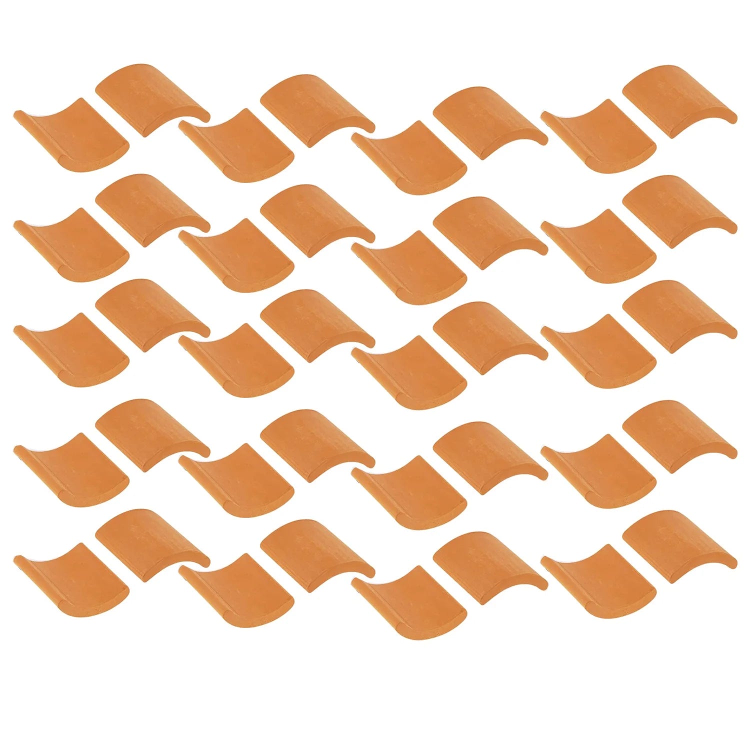 Red Miniature Roof Tiles Model Set H93958