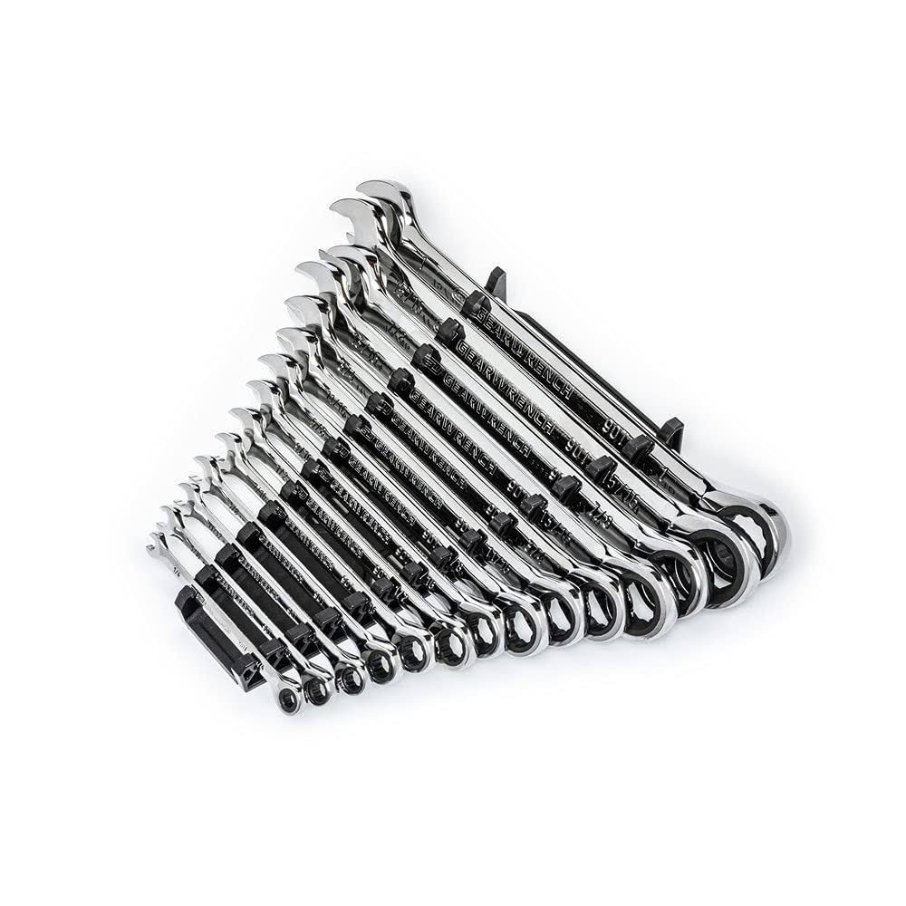 14-Piece 90-Tooth SAE Combination Ratcheting Wrench Set U364