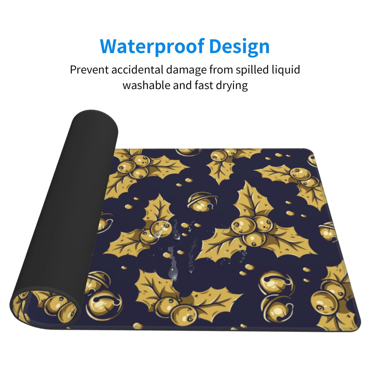 Yellow Bells Prints Non-Slip Gaming Mouse Pad, 15.8"x29.5" U6353