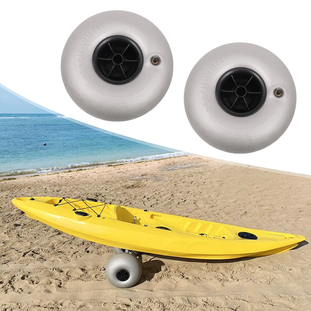 2PCS Inflatable Beach Wheels for Kayak Dolly Cart O823