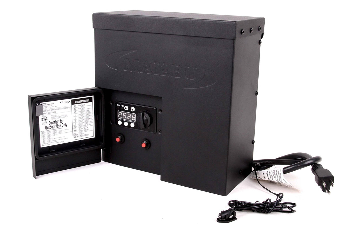 600 Watt Power Pack with Sensor Photo Cell and Weather Shield for Low Voltage Landscape Lighting M274